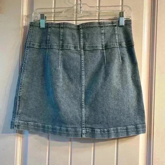Free People Virgo denim yoked skirt size 31 - Picture 6 of 8